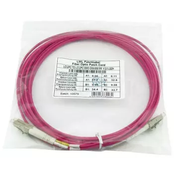 Fibre optic cable BlueOptics CBL-LC-OM4-10M-BO 10m LC to LC 50µm