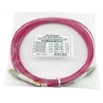 BlueOptics CBL-LC-OM4-15M-BO Duplex LC Fibre Optic Cable 15m Male/Male