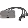 StarTech.com 3-in-1 Multiport to HDMI Adapter - 4K 60Hz USB-C, HDMI or Mini DisplayPort to HDMI Converter for Conference Room - Digital AV Video Adapter to Connect HDMI Monitor/Display