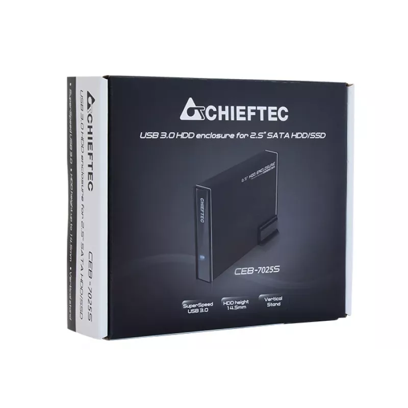 Chieftec CEB-7025S storage drive enclosure HDD/SSD enclosure 2.5 inch