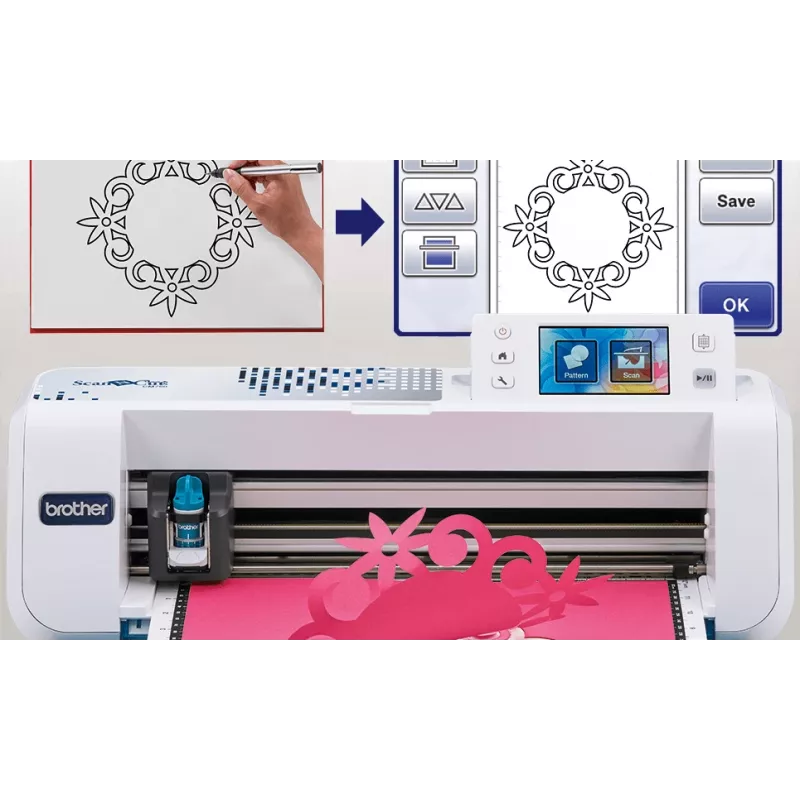 Electronic Brother ScanNCut CM750 Cutting width 29.7 cm LCD display