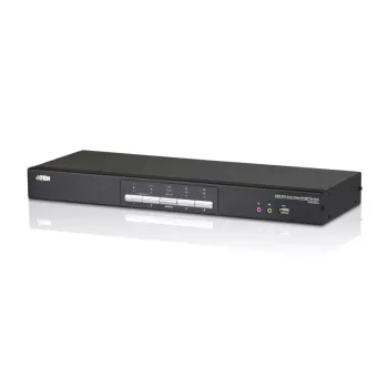 ATEN 4-Port USB DVI Dual-View KVM Switch with Audio & USB 2.0 Hub (KVM cables included)