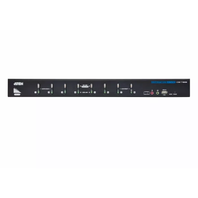 ATEN 8-Port USB DVI Dual Link KVM Switch with Audio