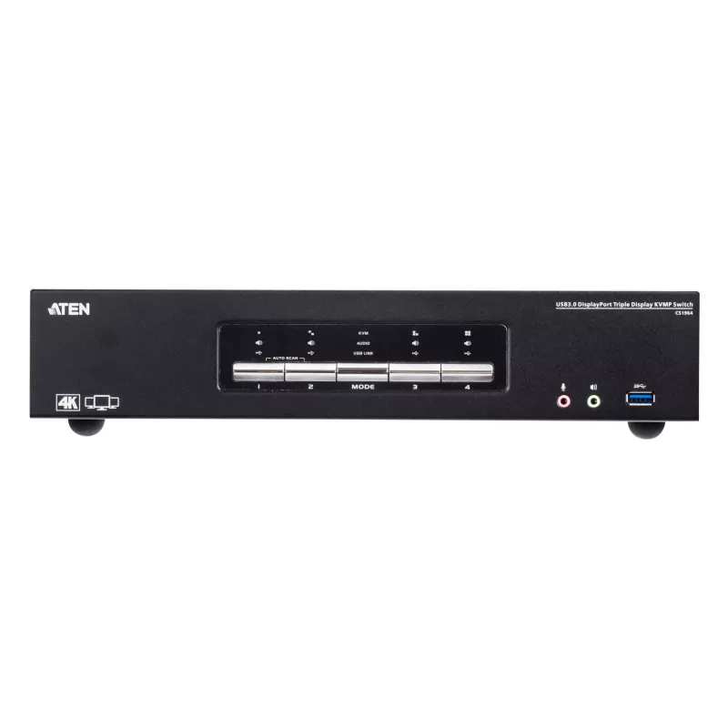 KVMP Switch ATEN 4P USB3.0 4K DP TRIPLE VIEW