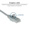 ACT Grey 0.25 meter LSZH U/UTP CAT6 datacenter slimline patch cable snagless with RJ45 connectors