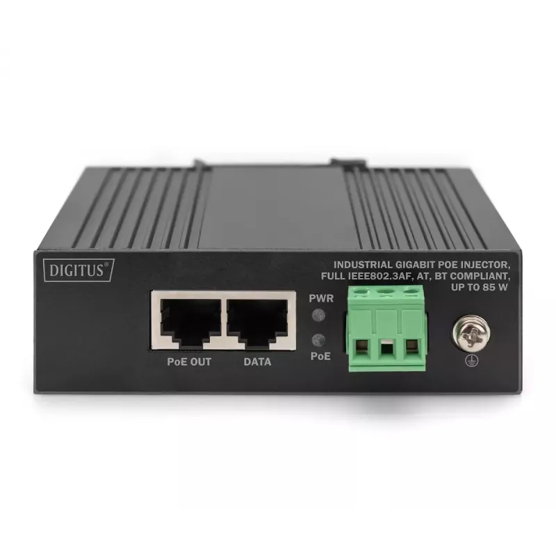 Digitus Gigabit Ethernet PoE Injector Industrial IEEE 802.3af 802.3at 802.3bt