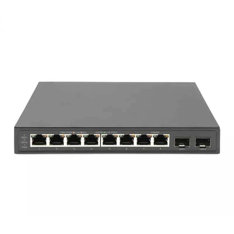 Unmanaged Switch Digitus 8-Port Gigabit + 2 Gigabit SFP