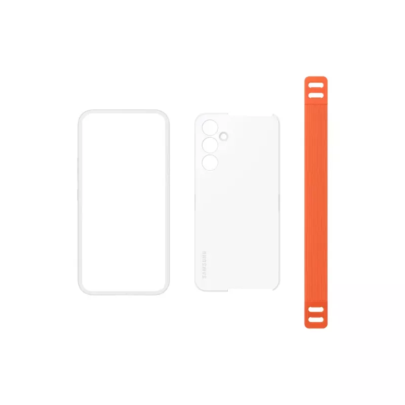 Samsung EF-XA546 mobile phone case 16.3 cm (6.4 inch) Cover Orange, White
