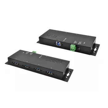 EXSYS EX-1183HMVS-2 USB Hub 3.2 Gen 1 Type-B 5000 Mbit/s Black