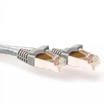ACT Grey 5 meter SFTP CAT6A patch cable snagless with RJ45 connectors