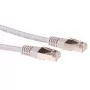 ACT Grey 0.5 meter LSZH SFTP CAT6 patch cable with RJ45 connectors
