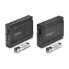 StarTech.com DisplayPort KVM Extender over Fiber Optic, 4K 60Hz, Console Extender Kit, Up to 984ft/300m (Multi-mode) with Pre-installed SFP+ Modules, 3x USB HID