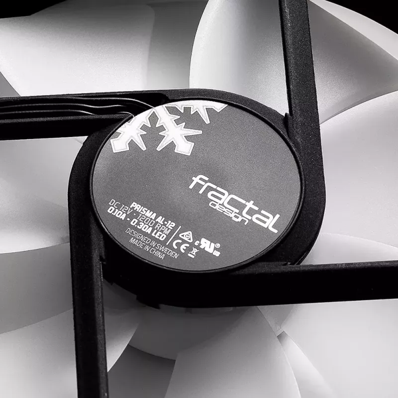 Fan Fractal Design Prisma AL-12 12 cm Black White
