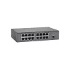 LevelOne 16-Port Fast Ethernet PoE Switch, 90W, Fast Ethernet (10/100), Full duplex, Power over Ethernet (PoE), Wall mountable