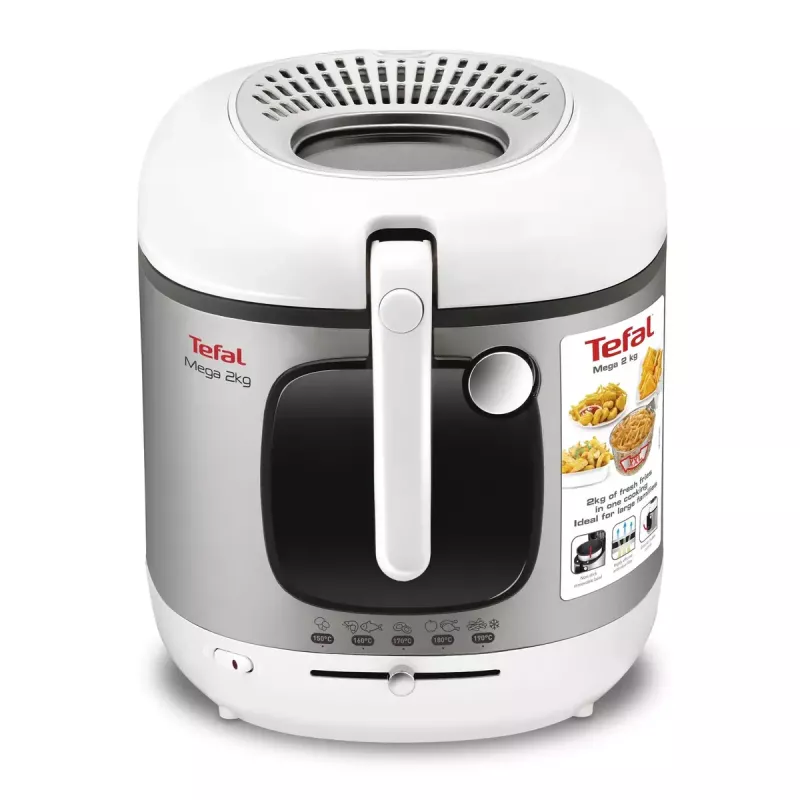 Tefal FR4800 Single Stand-alone 2100 W Deep fryer Stainless steel, White