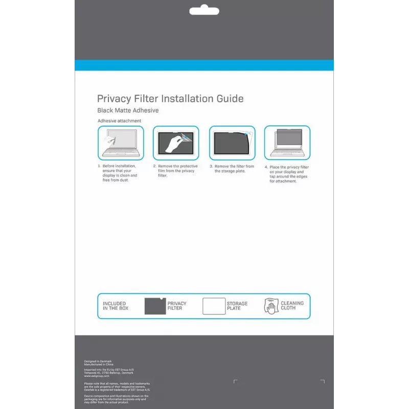 eSTUFF GLBW13305213 display privacy filter 34.3 cm (13.5 inch) Laptop Frameless display privacy filter
