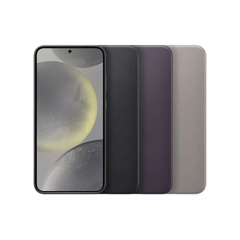 Vegan Leather Case Samsung Galaxy S24+ Taupe Monochromatic