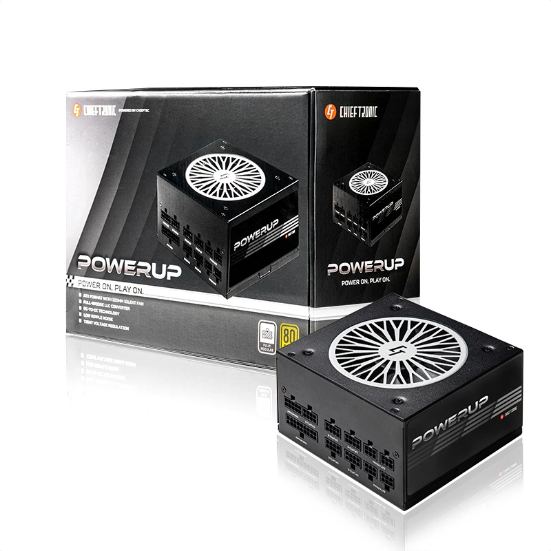 Chieftec PowerUp Chieftronic power supply unit 550 W 20+4 pin ATX ATX Black