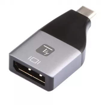 Techly IADAP USBC-DP4K USB graphics adapter 3840 x 2160 pixels Black, Silver