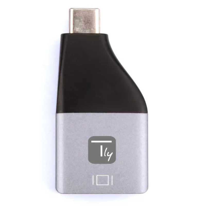 Techly IADAP USBC-DP4K USB graphics adapter 3840 x 2160 pixels Black, Silver