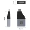 Techly IADAP USBC-HDMI4K USB graphics adapter 4096 x 2160 pixels Black, Silver