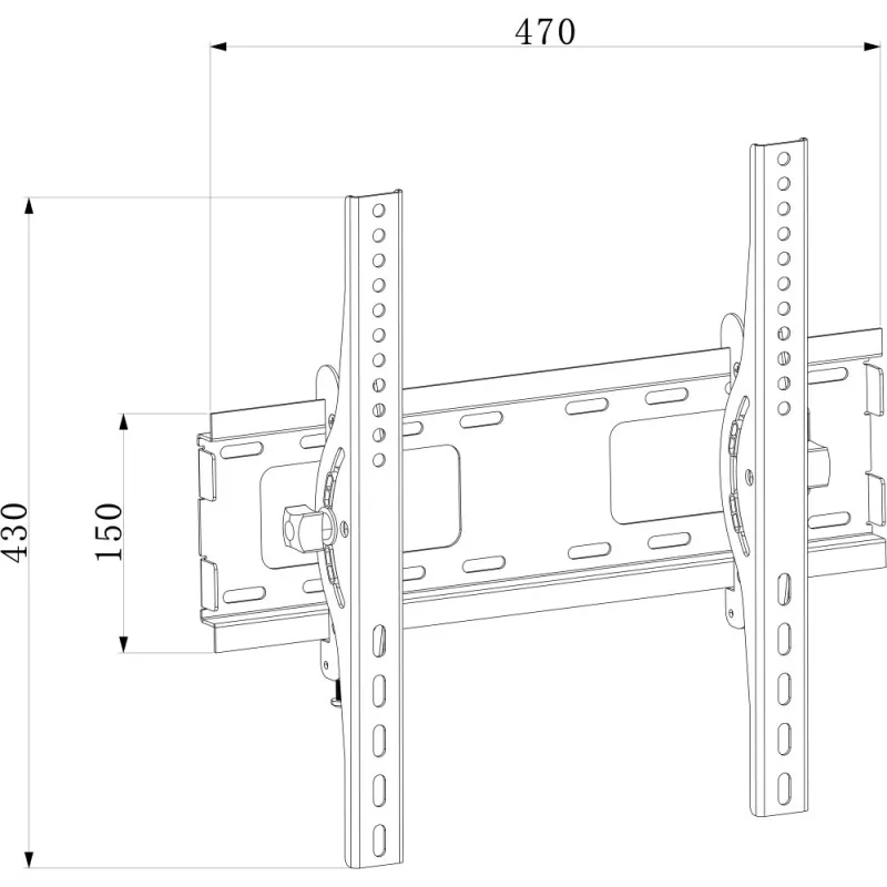 Techly ICA-PLB 231M TV mount/stand 139.7 cm (55 inch) Black