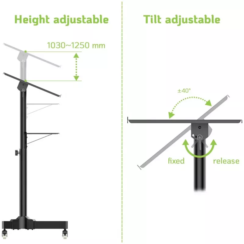 Techly ICA-TB TPM-1BK laptop stand Black
