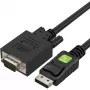 Techly Monitor DisplayPort to VGA cable 3 m ICOC DSP-V-030, 3 m, VGA (D-Sub), DisplayPort, Male, Male, Nickel