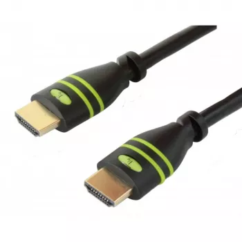 Techly 25m High Speed HDMI Cable Hook M/M ICOC HDMI-A-250, 25 m, HDMI Type A (Standard), HDMI Type A (Standard), 4096 x 2160 pixels, 3D, Black