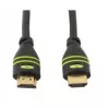 Techly 25m High Speed HDMI Cable Hook M/M ICOC HDMI-A-250, 25 m, HDMI Type A (Standard), HDMI Type A (Standard), 4096 x 2160 pixels, 3D, Black