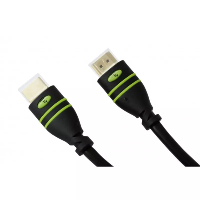 Techly 25m High Speed HDMI Cable Hook M/M ICOC HDMI-A-250, 25 m, HDMI Type A (Standard), HDMI Type A (Standard), 4096 x 2160 pixels, 3D, Black