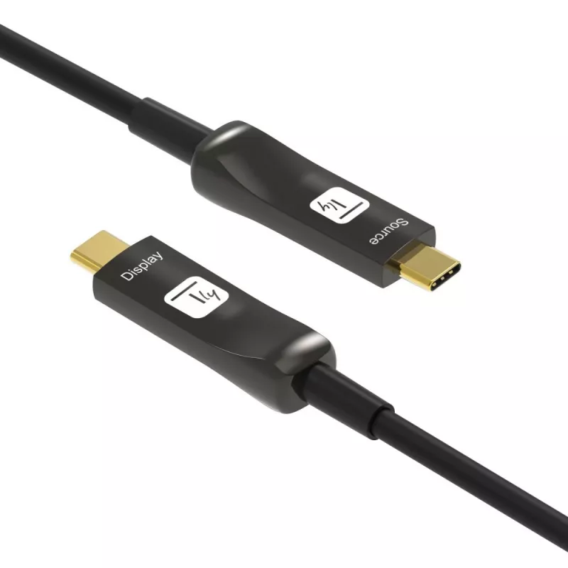 Techly ICOC-U3C-HY-010 USB cable 10 m USB C Black