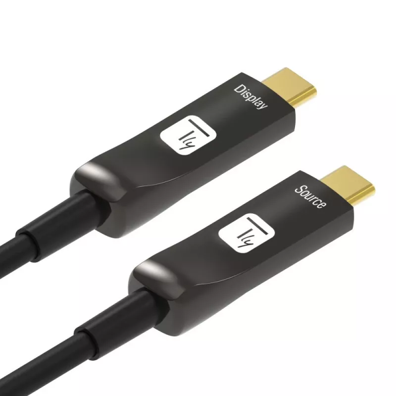 Techly ICOC-U3C-HY-010 USB cable 10 m USB C Black