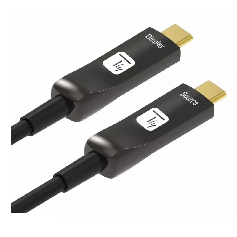 Techly ICOC-U3C-HY-020 USB cable 20 m USB C Black