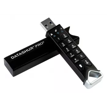 iStorage datAshur PRO2 32 GB | Secure Flash Drive | FIPS 140-2 Level 3 Certified | AES-XTS 256-bit hardware encryption | Password protected | Dust/Water-Resistant |