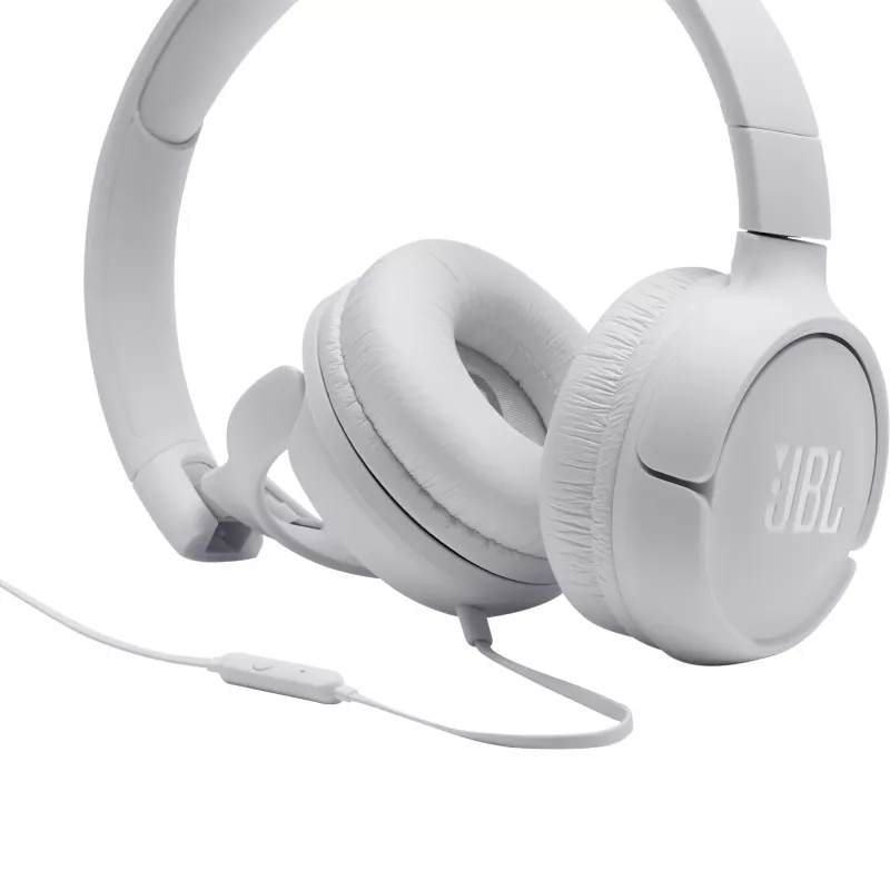 JBL Tune 500 WHITE, Wired, 20 - 20000 Hz, Music, 148 g, Headphones, White