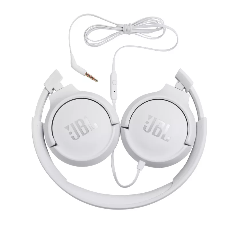 JBL Tune 500 WHITE, Wired, 20 - 20000 Hz, Music, 148 g, Headphones, White