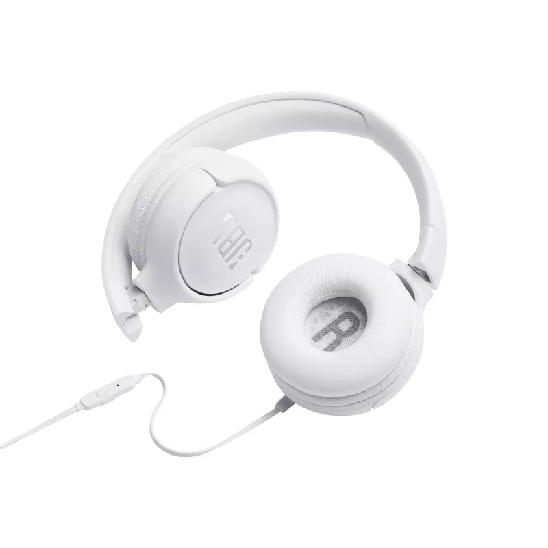 JBL Tune 500 WHITE, Wired, 20 - 20000 Hz, Music, 148 g, Headphones, White