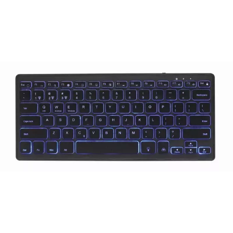 Keyboard Gembird KB-BTRGB-01-DE Universal Bluetooth QWERTZ German Black