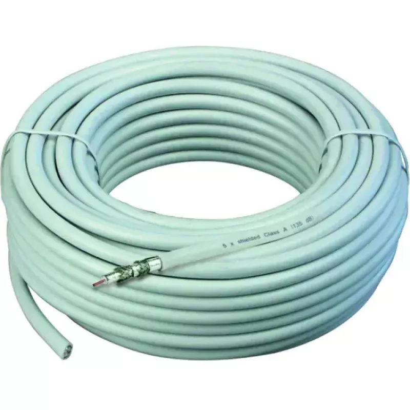 Coaxial cable Schwaiger KOX13525 052 75 Ω 25 m White