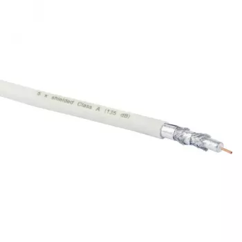 Coaxial cable Schwaiger KOX13525 052 75 Ω 25 m White