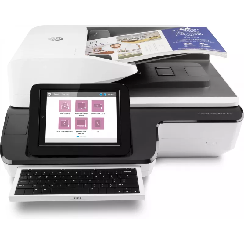 HP Scanjet Enterprise Flow N9120 fn2 Flatbed & ADF scanner 600 x 600 DPI A3 Black, White