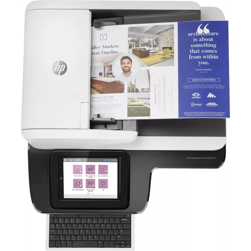 HP Scanjet Enterprise Flow N9120 fn2 Flatbed & ADF scanner 600 x 600 DPI A3 Black, White