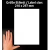 Self-adhesive label Avery L4775-20 Rounded rectangle