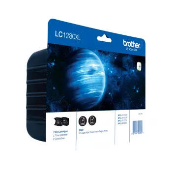 Brother Ink Cartridge Pack: Black x2, Black, Pigment-based ink, 2 pc(s), 2400 pages, Twin pack