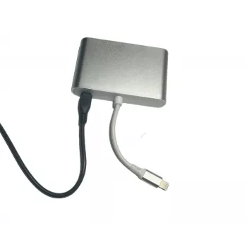 Microconnect LIGHT-HUB4 interface hub Lightning 480 Mbit/s Silver