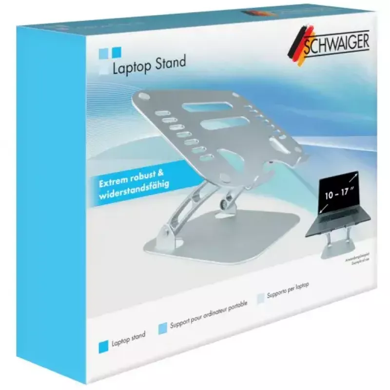 Laptop stand Schwaiger LPS1720 513 Silver Aluminium 50.8 cm