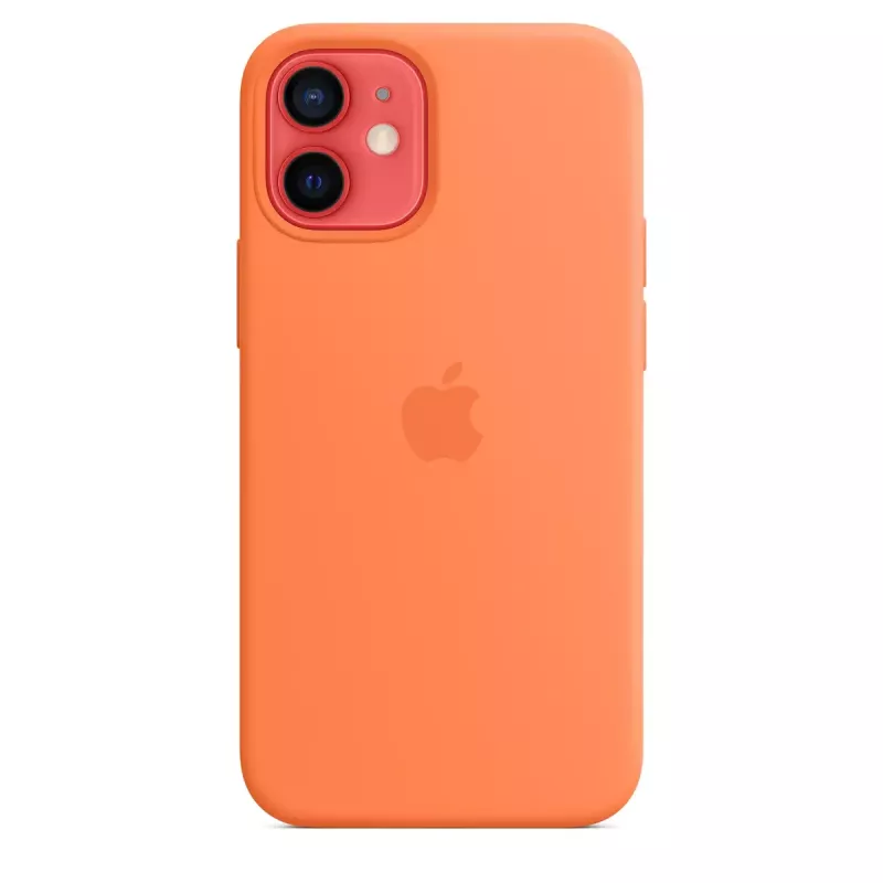 Cover Apple iPhone 12 mini Silicone Case with MagSafe Kumquat