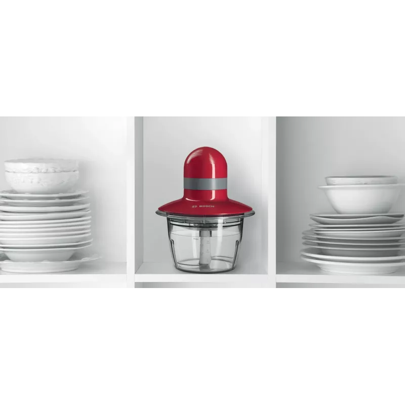Bosch MMR08R2 electric food chopper 0.8 L 400 W Grey, Red