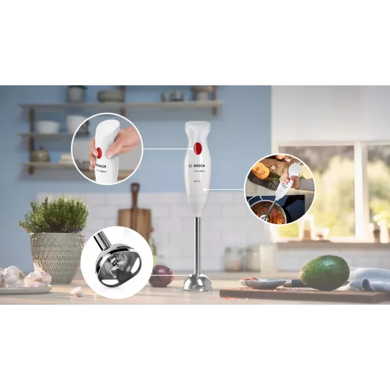 Bosch MSM24500 blender Immersion blender 400 W Red, White